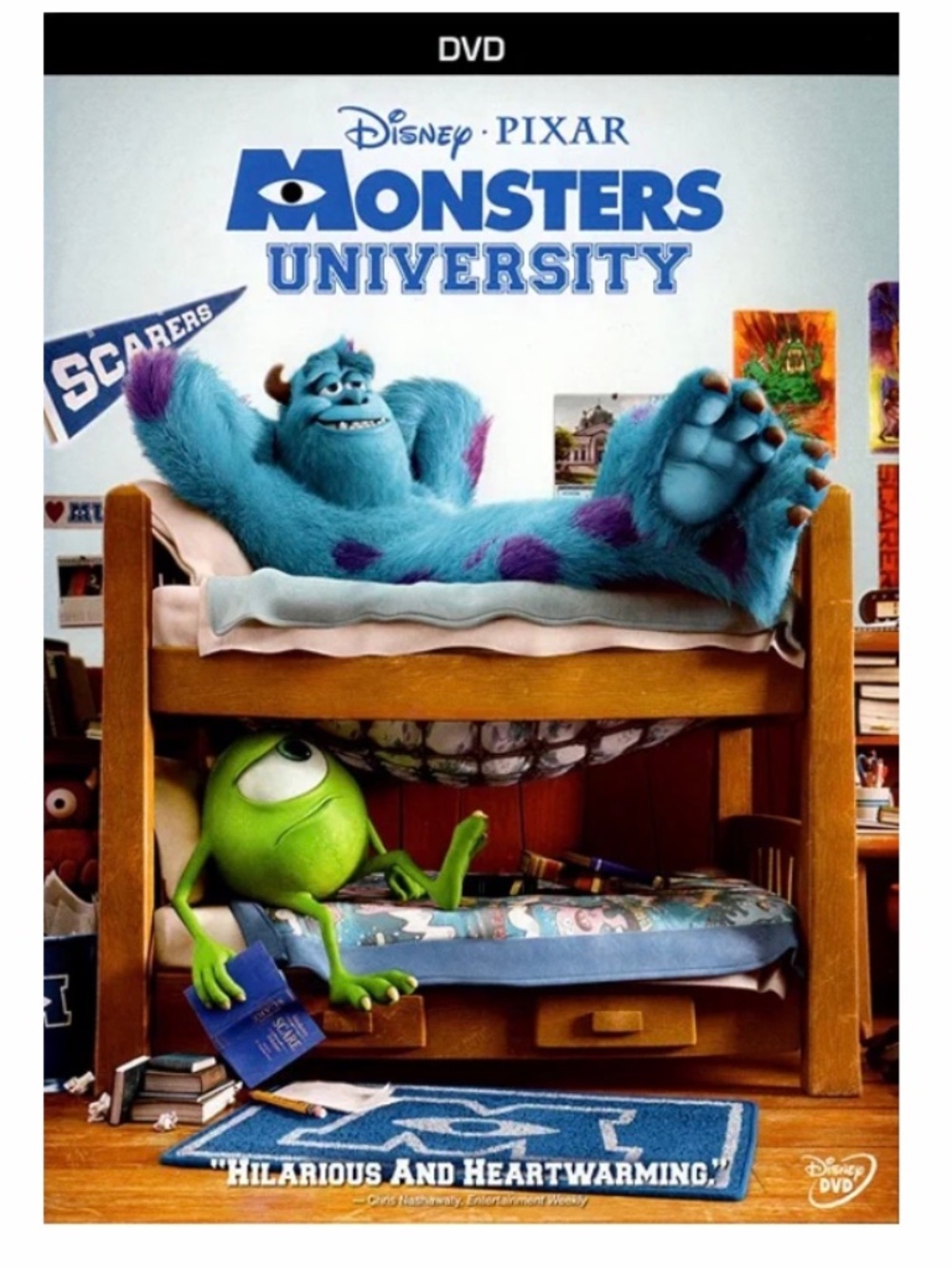 Disney Pixar Monsters University DVD Family Animation Bonus Extras 2013 Movie